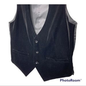 Mens black velvet tuxedo vest